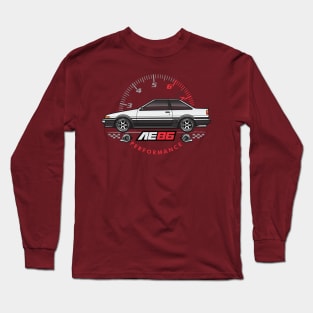 AE86White Long Sleeve T-Shirt